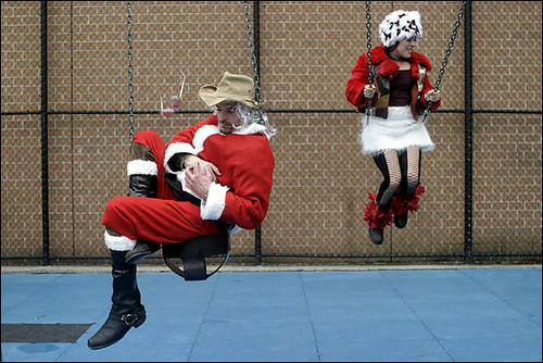 NYTimes.com Article: No Saints in Sight as These Santas Get Their Jollies