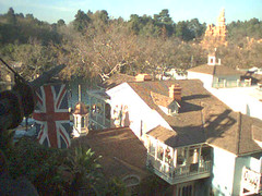 British flag from Tarzan's treehouse