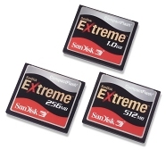 Sandisk Extreme CF cards