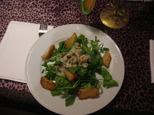 Watercress salad with dried cod and fennel