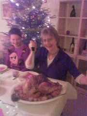 Cindy attacks the turkey