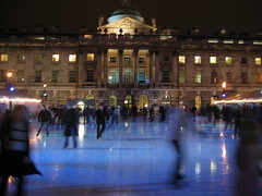 Ice Skating at Somerset House, London
