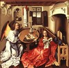 Central panel of the Merode Altarpiece by Campin