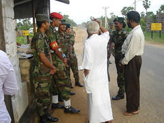 Dr. Ariyaratne and Soldiers